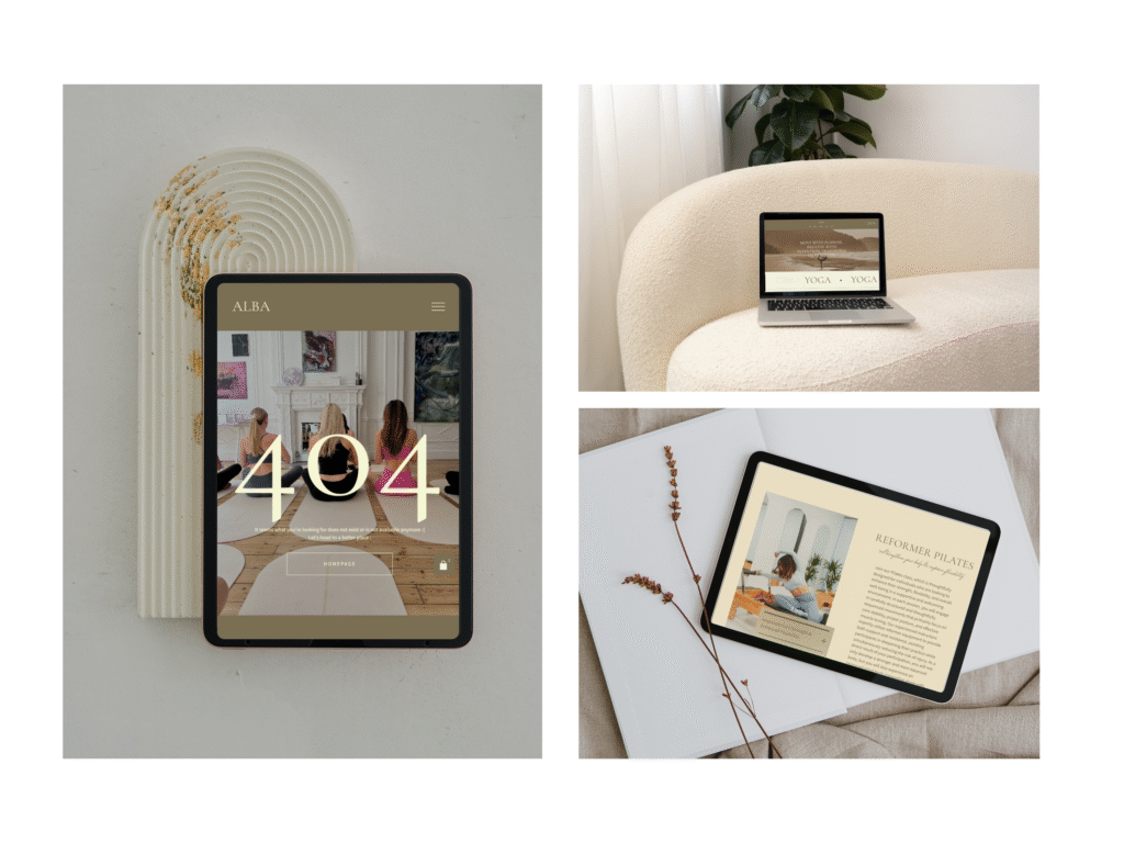 Alba | Squarespace Template for Yoga & Pilates Instructors – Warm Earthy Wellness Website Design, Minimal Coaching Template by Bloomspace