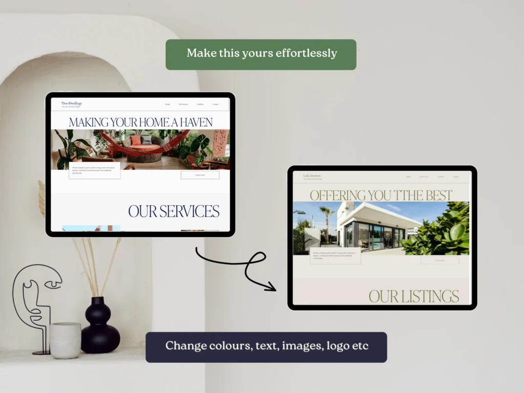 True Dwellings | Squarespace Template for Interior Designers & Real Estate