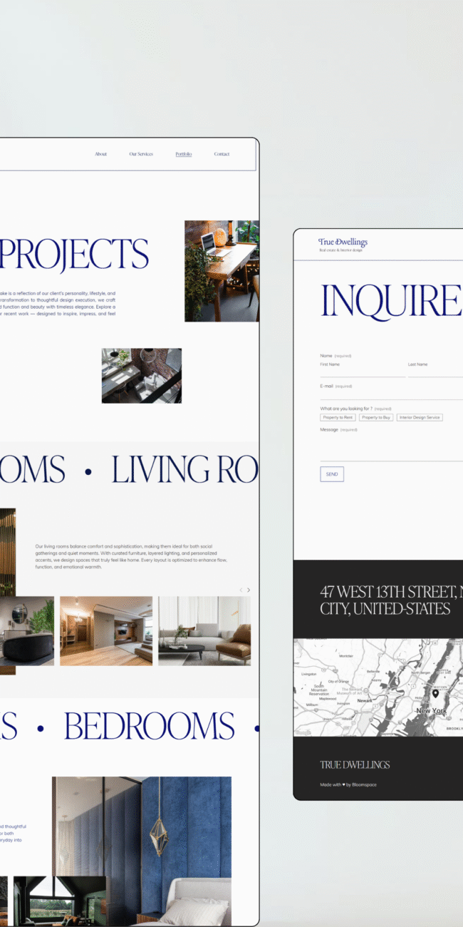 Bloomspace website templates for small business owners & individuals