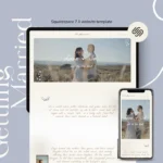 We Are Getting Married | Squarespace Wedding RSVP Template – Boho Wedding Website with Gallery, Details & Dress Code Info