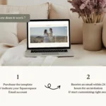 We Are Getting Married | Squarespace Wedding RSVP Template – Boho Wedding Website with Gallery, Details & Dress Code Info