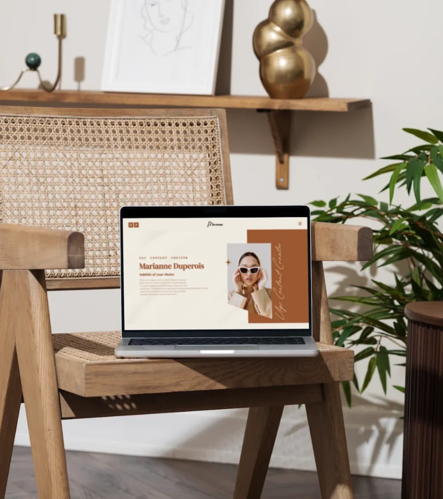 Marianne • UGC Portfolio Template, UGC Website Elementor Template Kit