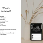 Ruby Hayes | Squarespace Template for Online Coaches – Dark Feminine Website Design, Elegant Minimalist Course & Digital Product Website