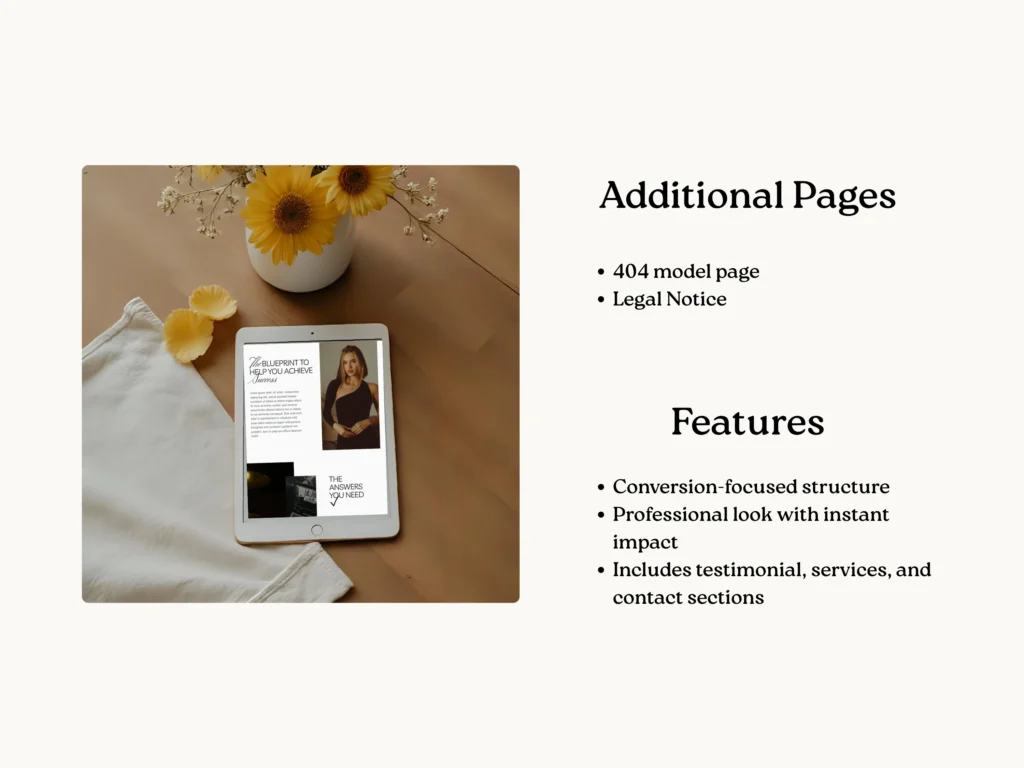 Ruby Hayes | Squarespace Template for Online Coaches – Dark Feminine Website Design, Elegant Minimalist Course & Digital Product Website