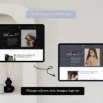 Ruby Hayes | Squarespace Template for Online Coaches – Dark Feminine Website Design, Elegant Minimalist Course & Digital Product Website