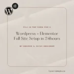 Marianne • UGC Portfolio Template, UGC Website Elementor Template Kit