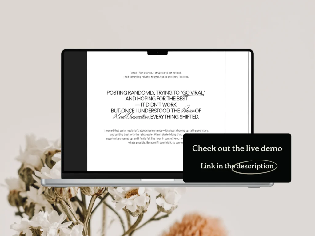 Ruby Hayes | Squarespace Template for Online Coaches – Dark Feminine Website Design, Elegant Minimalist Course & Digital Product Website