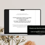 Ruby Hayes | Squarespace Template for Online Coaches – Dark Feminine Website Design, Elegant Minimalist Course & Digital Product Website