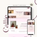 Callie by Bloomspace A Squarespace Template for Manifestation Coaches – Light Pink Feminine Website, Digital Product & Blog Design