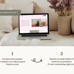 Callie by Bloomspace A Squarespace Template for Manifestation Coaches – Light Pink Feminine Website, Digital Product & Blog Design
