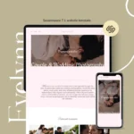Evelynn Hughes | Squarespace Template for Wedding Photographers – Minimal Website with Plum & Sand Tones by Bloomspace