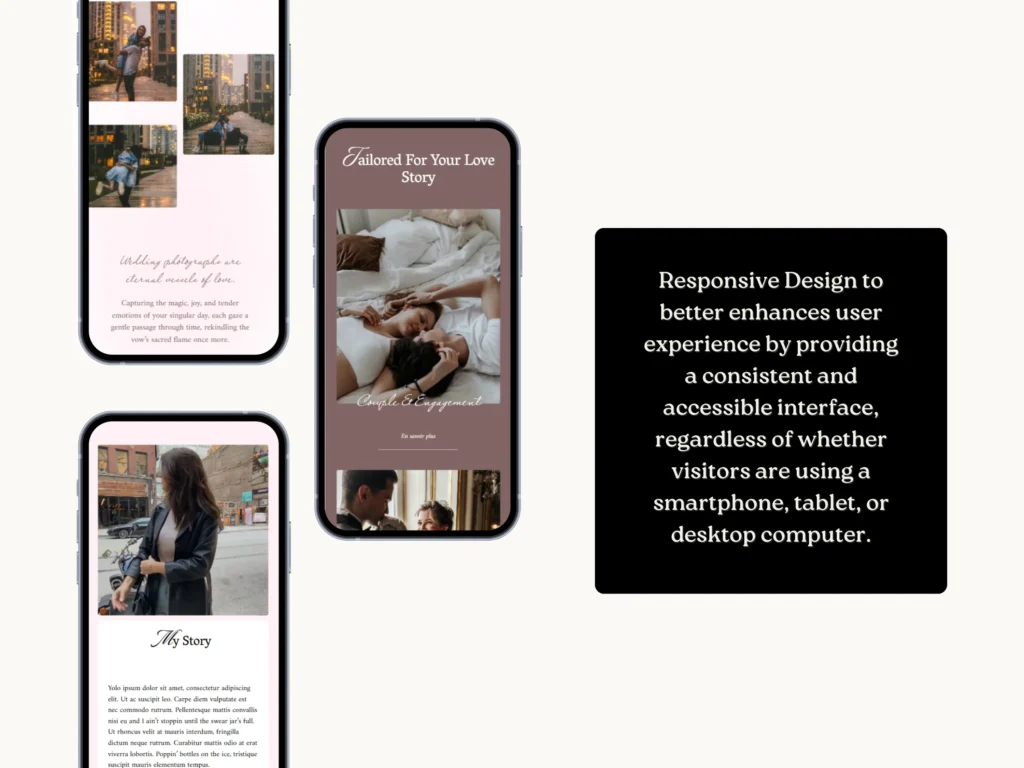Evelynn Hughes | Squarespace Template for Wedding Photographers – Minimal Website with Plum & Sand Tones by Bloomspace