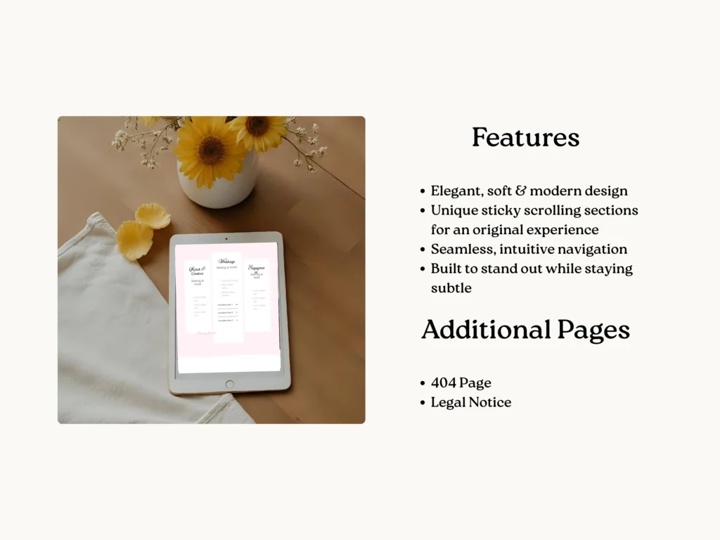 Evelynn Hughes | Squarespace Template for Wedding Photographers – Minimal Website with Plum & Sand Tones by Bloomspace