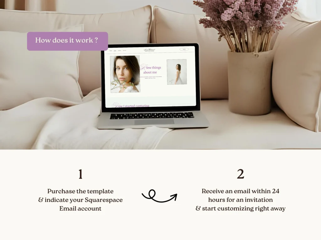 Sarah Belmont | Elegant Squarespace Template for Wedding Photographers – Luxury Website Design with Client Gallery Pages