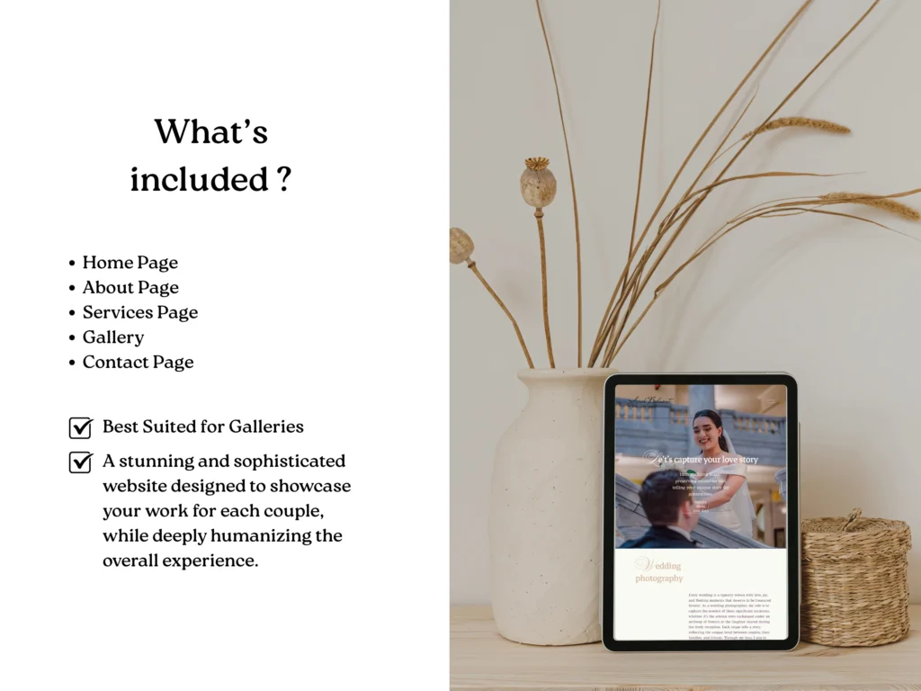 Sarah Belmont | Elegant Squarespace Template for Wedding Photographers – Luxury Website Design with Client Gallery Pages