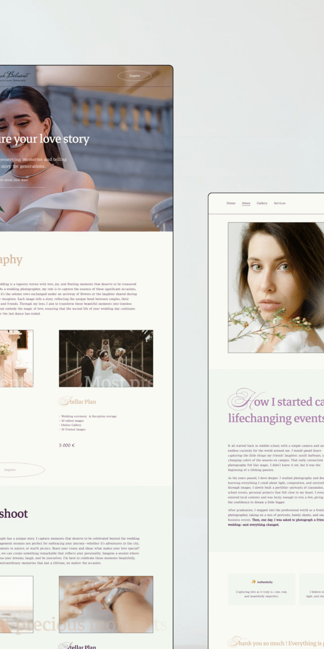 Bloomspace website templates for small business owners & individuals