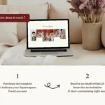 This Is Our Day by Bloomspace | Glamorous One-Page Wedding Website Template – Squarespace RSVP Design with Bold Red Romantic Style