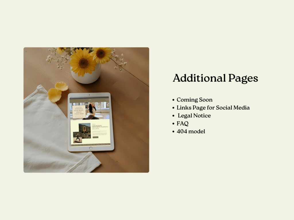 Alba | Squarespace Template for Yoga & Pilates Instructors – Warm Earthy Wellness Website Design, Minimal Coaching Template by Bloomspace
