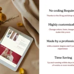This Is Our Day by Bloomspace | Glamorous One-Page Wedding Website Template – Squarespace RSVP Design with Bold Red Romantic Style