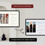 This Is Our Day by Bloomspace | Glamorous One-Page Wedding Website Template – Squarespace RSVP Design with Bold Red Romantic Style