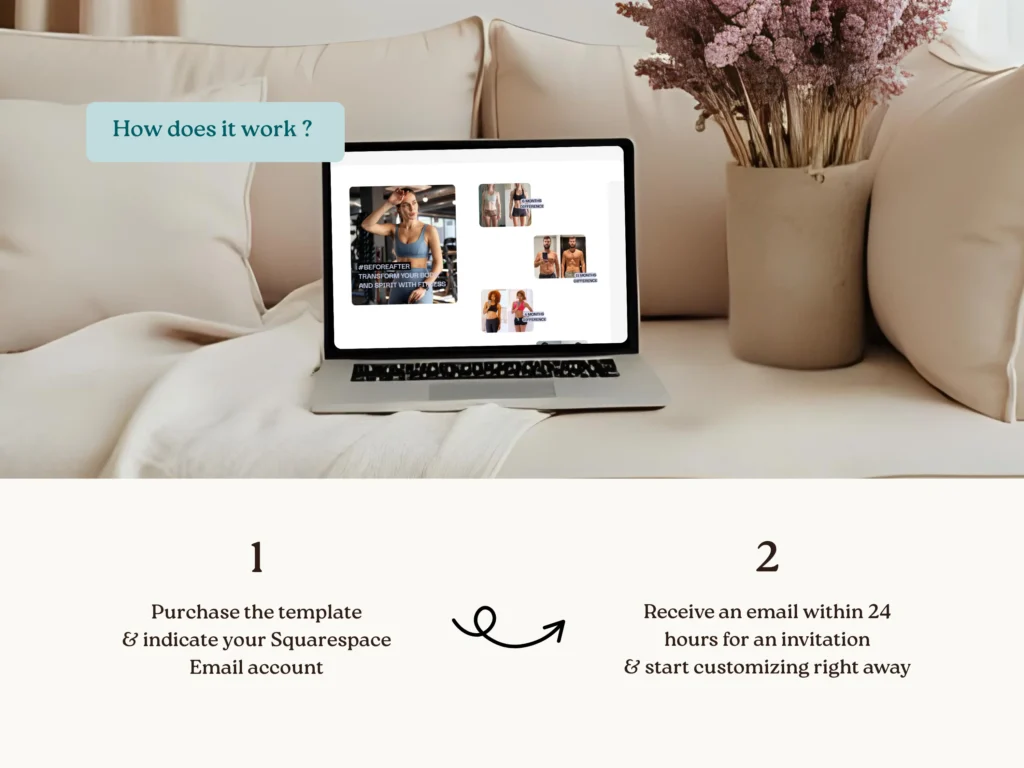 Luna Fit Studio | Squarespace Template for Fitness Coaches and Personal trainers Modern Website with Booking & Workout Program Pages