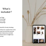 Luna Fit Studio | Squarespace Template for Fitness Coaches and Personal trainers Modern Website with Booking & Workout Program Pages