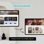 Luna Fit Studio | Squarespace Template for Fitness Coaches and Personal trainers Modern Website with Booking & Workout Program Pages