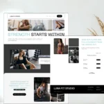 Luna Fit Studio | Squarespace Template for Fitness Coaches and Personal trainers Modern Website with Booking & Workout Program Pages