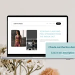 Luna Fit Studio | Squarespace Template for Fitness Coaches and Personal trainers Modern Website with Booking & Workout Program Pages