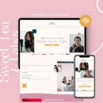 Sweet Tea & Talks by Bloomspace | Squarespace Template for Podcasts – Colorful Website for Podcast Hosts, Live Shows