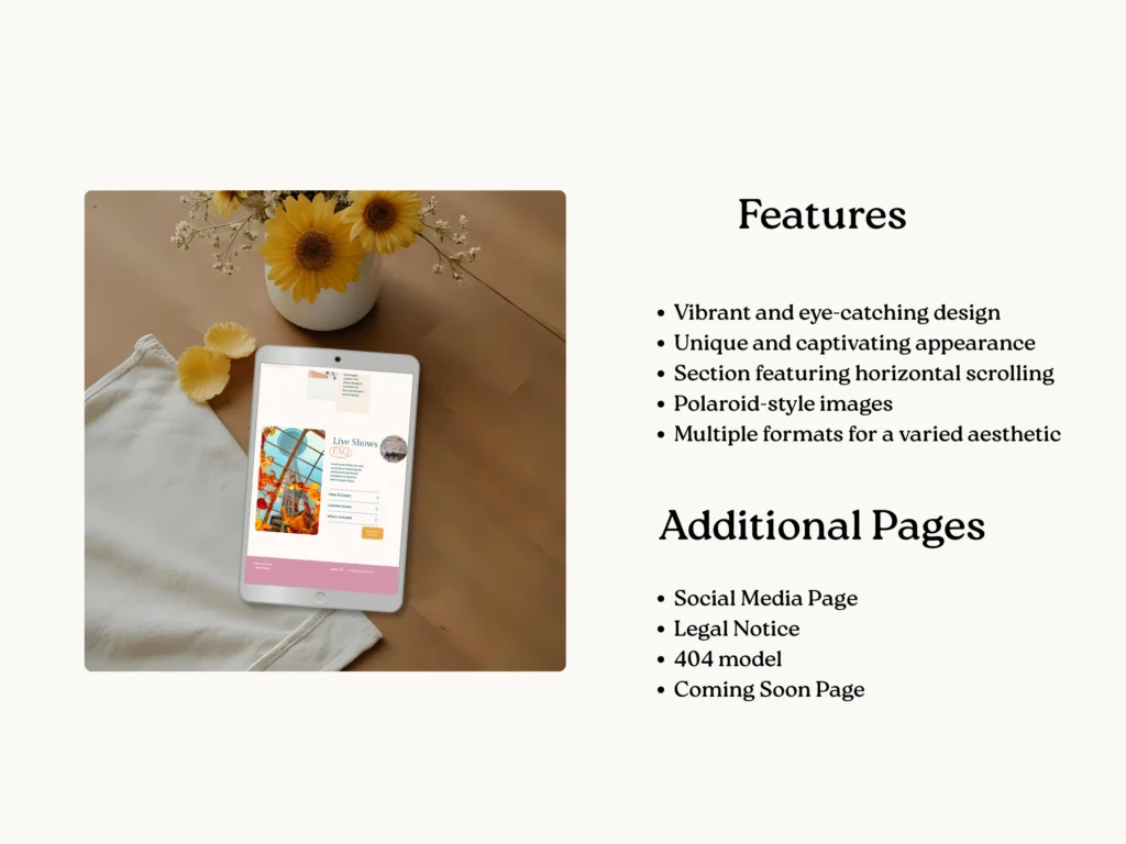 Sweet Tea & Talks by Bloomspace | Squarespace Template for Podcasts – Colorful Website for Podcast Hosts, Live Shows