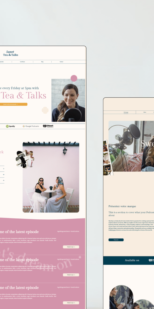Bloomspace website templates for small business owners & individuals
