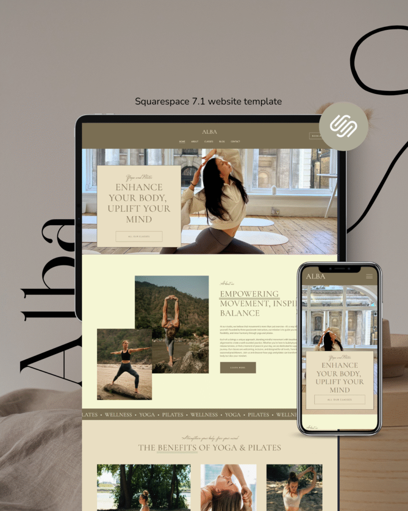 Alba a template for yoga teachers & pilates instructors by Bloomspace
