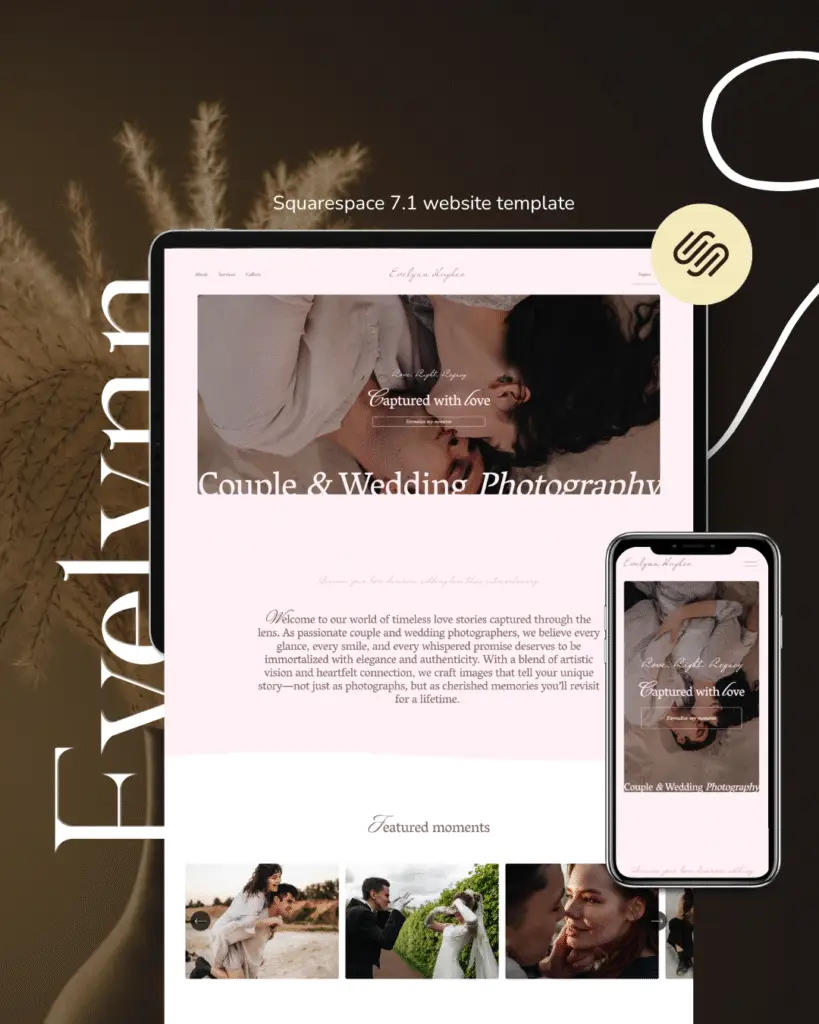 Evelynn A template for wedding photographers by Bloomspace