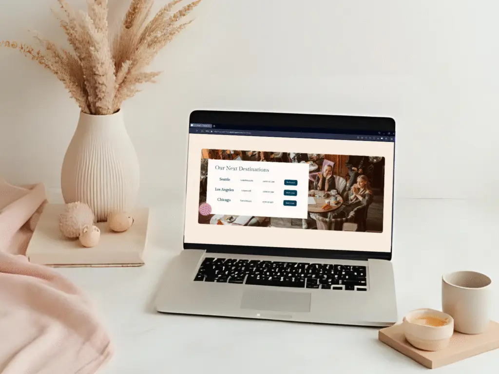 website template by bloomspace for small businessses and individuals